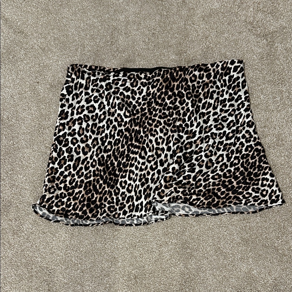 H&M Animal Print Mini Skirt